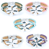 Handmade Cork Flower Bracelet – Natural & Vegan