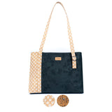 Floral Cork Shoulder Bag - Daisy Print Eco Portugal | Corkadia