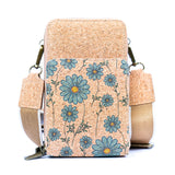Triple-Zip Cork Crossbody Phone Bag: Eco-Friendly & Stylish 2311