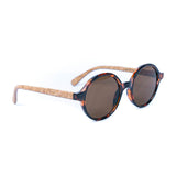 Women's Cork Sunglasses with UV Protection (Including case) L-1070