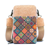 Triple-Zip Cork Crossbody Phone Bag: Eco-Friendly & Stylish 2311