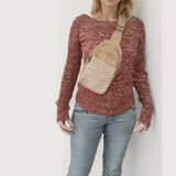 All-Day Cork Sling Bag: Sustainable Style on-the-Go