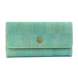Women’s Natural Cork Long Wallet – Sustainable Vegan Wallet with Multiple Compartments