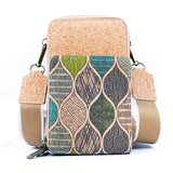 Triple-Zip Cork Crossbody Phone Bag: Eco-Friendly & Stylish 2311
