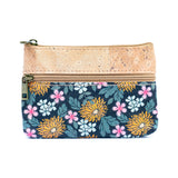 Women's Cork Coin Purse - alternative floral pattern