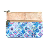 Women's Cork Coin Purse - mosaic pattern