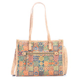 Natural Cork Women's Tote Bag with Shoulder Strap