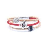 Adjustable Handmade Cork & Ceramic Bead Bracelet