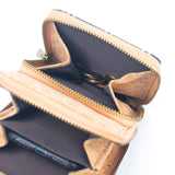 Triple-Zip Cork Crossbody Phone Bag: Eco-Friendly & Stylish 2311