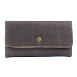 Women’s Natural Cork Long Wallet – Sustainable Vegan Wallet with Multiple Compartments
