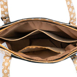 Floral Cork Shoulder Bag - Daisy Print Eco Portugal | Corkadia