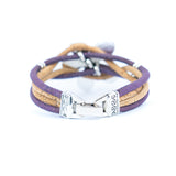 Handmade Cork Flower Bracelet – Natural & Vegan