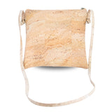 Cork Crossbody Bag with Dual Front Zippers – Vegan Lightweight Everyday Bag