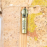 Cork Crossbody Bag with Dual Front Zippers – Vegan Lightweight Everyday Bag