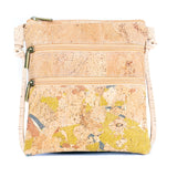 Cork Crossbody Bag with Triple Zippers – Lightweight Vegan Bag from Portugal