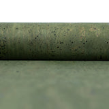 Dark Green Solid Cork Fabric Premium Eco | Corkadia