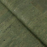 Dark Green Solid Cork Fabric Premium Eco | Corkadia