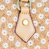 Floral Cork Crossbody Barrel Bag – Sustainable Summer Style