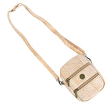 Cork Crossbody Phone Bag – Dual Zipper Vegan Sling Purse