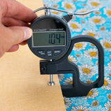 Blue Daisy Cork Fabric – Bright Floral Vegan Cork Material