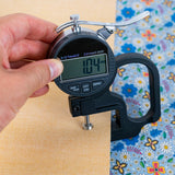 Blue Floral Cork Fabric – Sustainable Vegan Material for Bags, Crafts & Décor