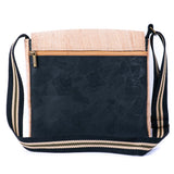 Corkadia Men's Natural & Black Cork Crossbody Bag