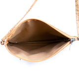 Floral White Print Cork Shoulder Bag