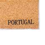 Elegant Portuguese Tile-Inspired Ceramic & Cork Coasters - Set of 6 L-038