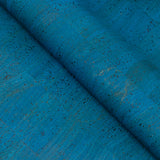 Deep Ocean Blue Cork Fabric