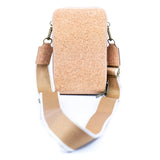 Triple-Zip Cork Crossbody Phone Bag: Eco-Friendly & Stylish 2311