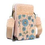 Triple-Zip Cork Crossbody Phone Bag: Eco-Friendly & Stylish 2311
