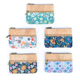 Triple Zip Printed Cork Women's Coin Purse - showing 5 in range