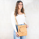 Natural Cork Crossbody Bag – Gold & Silver Accent Styles
