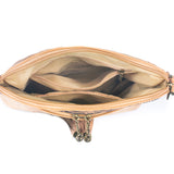 Tassel Zip Pocket Women’s Cork Crossbody Bag – Coffee Bean Infused