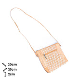 Floral White Print Cork Shoulder Bag