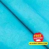 Chunky Sky Blue Cork Fabric with Beige Backing