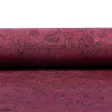 Dark Red Block - Style Cork Fabric With Black Backing 0.90Mm Thickness Cof - 530 - B Cork Fabric
