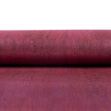 Dark Red Cork Fabric With Black Backing 0.80Mm Thickness Cof - 530 - C Cork Fabric