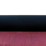 Dark Red Cork Fabric With Black Backing 0.80Mm Thickness Cof - 530 - C Cork Fabric