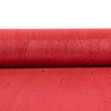Dark Red Solid Cork Fabric With Black Backing 0.79Mm Thickness Cof - 529 - B Cork Fabric