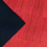 Dark Red Solid Cork Fabric With Black Backing 0.79Mm Thickness Cof - 529 - B Cork Fabric