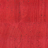 Dark Red Solid Cork Fabric With Black Backing 0.79Mm Thickness Cof - 529 - B Cork Fabric