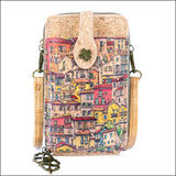 Floral Cork Crossbody Phone Bag for Women – Double Zipper BAGD-605 D Flash Sales