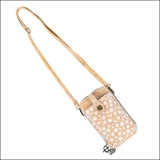 Floral Cork Crossbody Phone Bag for Women – Double Zipper BAGD-605 Flash Sales