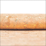 Natural Cork Fabric with Gold Veins COF-202 cork fabric