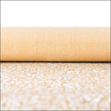Natural Cork Fabric with White Floral Print COF-630 cork fabric