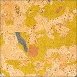 Natural Cork Fabric with Yellow-Gold Accents COF-629 cork fabric