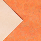 Orange Block - Style Cork Fabric With Beige Backing 0.80 Thickness Cof - 531 Cork Fabric