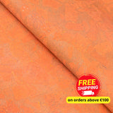 Bold Orange Cork Fabric for Sunny DIY Creations