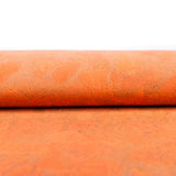 Orange Block - Style Cork Fabric With Beige Backing 0.80 Thickness Cof - 531 Cork Fabric